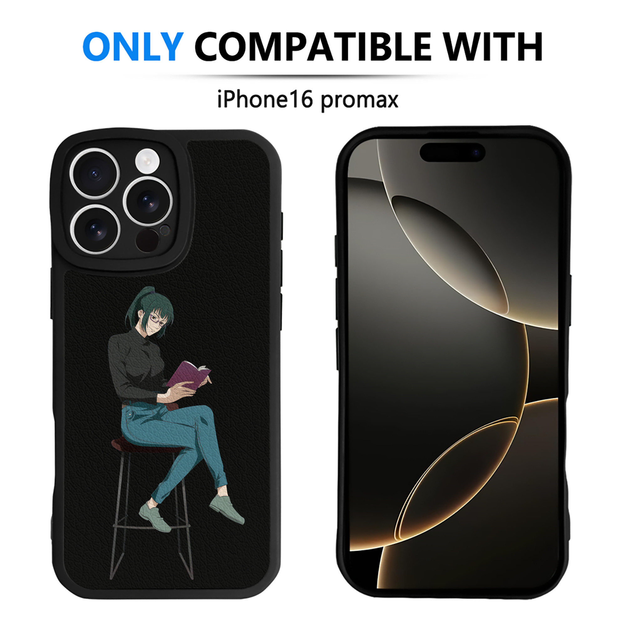 （画像用） 呪術廻戦 Jujutsu Kaisen 【iPhone 16シリーズ対応】シリコンスマホケース（レザー調） 材質：シリコン